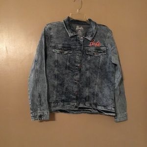 NWOT Barbie girls jean jacket Size XXL